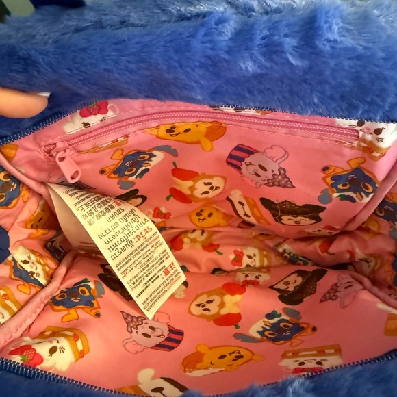 NWT Disney Munchings Stitch Blueberry Loaf Mini Backpack Bag - Picture 3 of 7